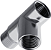 T LATÃO CROMADO 90° (M)1/2" x (F)1/2" x (F)1/2" - Imagem 1