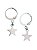 Brinco Argolinhas Estrela Simples em Aço Inoxidável - Imagem 3