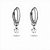 Brincos Argola em Aço Inox com Pingente Ponto de Luz de Zircônia - Imagem 4