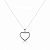 Colar Coração Clássico em Aço Inoxidável - Imagem 1