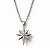 Colar Vitoriano Estrela Luminosa em Aço Inoxidável Prateado - Imagem 1