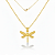 Colar Libélula Renascence em Aço Inoxidável Dourado - Imagem 3