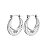 Brinco de Argola Francesa em Aço Inoxidável Prateado - Imagem 1
