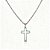 Colar com Cruz Vazada em Aço Inoxidável - Imagem 1