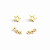 Duo de Brincos Estrelas Vazadas Aço Inoxidável - Imagem 1