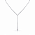 Colar Minimalista em Aço Inoxidável com Design em V Prateado - Imagem 1