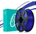 Filamento Para impressão 3D | PLA AZUL 1.75mm 3DFILA - Imagem 1