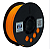 Filamento Para impressão 3D | TPU FLEX SHORE 95A LARANJA 1,75mm - Imagem 1