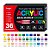 Kit de Canetas Acrílicas Brush Marker – 36 Cores - Imagem 1