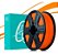 Filamento Para impressão 3D | PLA LARANJA 1.75mm 3DFILA - Imagem 1