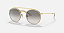 Óculos de sol Ray Ban - Round Double Bridge Dourado - Imagem 6