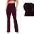 Calça Flare Flanelada Térmica - Vinho - Imagem 1