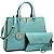 Bolsa de Trabalho Feminina Dasein com Conjunto de Embreagem - Imagem 1