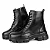 Bota Coturno Mb Sola Tratorada para Outono e Inverno - Preto - Imagem 1