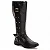 Bota Feminina Montaria com Zíper - Modelo Outono Inverno 229 - Preto - Imagem 1