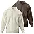 Kit de Moletom Liso com Capuz - Inverno Café e Off White - Imagem 1