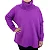 Poncho Feminino Darluam Gola Alta Fucsia - Roxo - Imagem 1