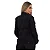 Jaqueta Jeans Feminina Lavagem Escura com Botões Premium - Preto - Imagem 2