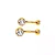 Piercings Titânio Bananabell Banho PVD Dourado - Imagem 1