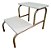Escada Escadinha Para Maca Depilação 2 Degraus Dourado Claro - Imagem 5