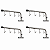 Kit 4 Suportes De Soro De Parede Inox Medcombo - Imagem 1