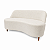 Sofá Curvo Orgânico 2 Lugares Bouclê Design Moderno - Imagem 3