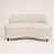 Sofá Curvo Orgânico 2 Lugares Bouclê Design Moderno - Imagem 1