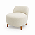 Sofá Curvo Orgânico 1 Lugar Bouclê Design Moderno - Imagem 4