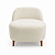 Sofá Curvo Orgânico 1 Lugar Bouclê Design Moderno - Imagem 3