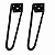 kit 2 Pés De Ferro Hairpin Legs 20cm Preto Medcombo Para Mesa - Imagem 1