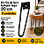 kit 5 Pés De Ferro Hairpin Legs 20cm Preto Medcombo Para Mesa - Imagem 3