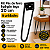 kit 6 Pés De Ferro Hairpin Legs 20cm Preto Medcombo Para Mesa - Imagem 3