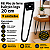 kit 9 Pés De Ferro Hairpin Legs 20cm Preto Medcombo Para Mesa - Imagem 3