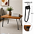 kit 10 Pés De Ferro Hairpin Legs 20cm Preto Medcombo Para Mesa - Imagem 4