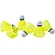 Kit De Petecas De Badminton De Nylon 6 Unidades Amarelo Vollo - Imagem 4