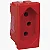 Módulo Tomada 2P+T 20A Vermelho Pialplus 615079 - Imagem 1