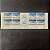 02 Quadras de Selos da Republica Argentina - 1o.Vuelo Aeropostal Bahia Blanca - com Rivadavia - Mint - ref.117 - Imagem 1