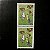 Dupla de Selos Comemorativos do Brasil - Selos Despersonalizados - Romance - 2004 - Mint - ref.322 - Imagem 1