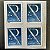 Quadra de Selos Regulares do Brasil - Flauta - 2001 - Mint - ref.615 - Imagem 1