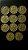 11 Moedas de Aluminio Bronze do Brasil - 20 Centavos-45-46-48-49-50-51-5253-5455 - Mbc - ref.873 - Imagem 2