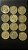 12 Moedas de Auminio Bronze do Brasil - 10 Centavos-44-45-46-47-48-40-51-52-53-54-55 - Mbc - ref.922 - Imagem 2