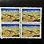 Quadra de Selos Comemorativos do Brasil - VIII Campeonato Mundial de Voo Livre - 1991- Mint - ref.967 - Imagem 1