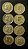 08 Moedas de Aluminio Bronze do Brasil - 50 Centavos - 1944-1945-1947-1948-1953-1954-1955-1956 - Mbc - ref.1112 - Imagem 2