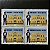 Quadra de Selos Comemorativos do Brasil - Homenagem as Policia Militar - 1990- Mint - ref.977 - Imagem 1