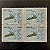 Quadra de Selos Comemorativos do Brasil - Programa AMX - Jato Militar - 1985 - Mint - ref.2026 - Imagem 1
