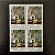 Quadra de Selos Comemorativos do Brasil - 1o. Aniversario do Edificio Sede da União Postal das Americas - 1984 - Mint - ref.2077 - Imagem 1