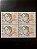 Quadra de Selos Comemorativos do Brasil - Bicentenario de Anita Garibaldi - 2021 - Mint - ref.2080 - Imagem 1