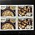 Quadra de Selos Comemorativos do Brasil - Prato Típicos - Moqueca - 2000 - Mint - ref.2143 - Imagem 1