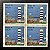 Quadra de Selos Comemorativos do Brasil - Farois Brasileiros - Farol São João - 1995 - Mint - ref.2156 - Imagem 1