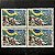 Quadra de Selos Comemorativos do Brasil - Acontecimentos Históricos - Tomada Monte Castelo - 1995 - Mint - ref.2160 - Imagem 1